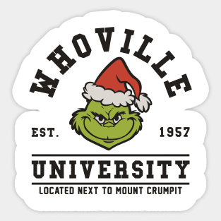 Whoville University Sticker